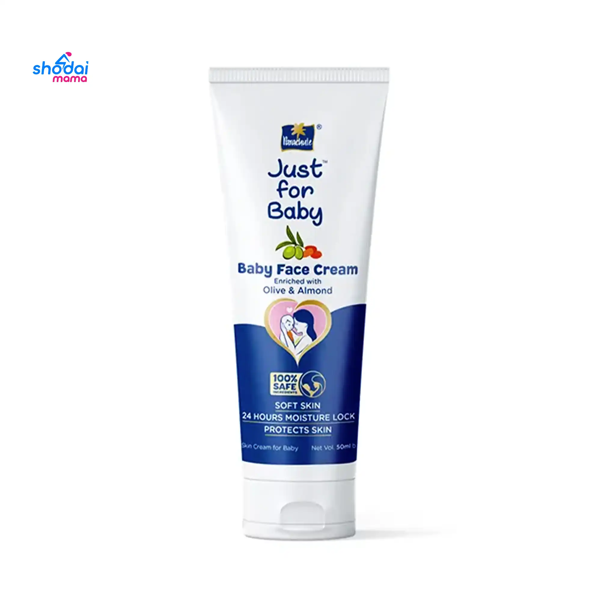 Parachute Just For Baby Baby Face Cream Enriched With Olive & Almond 50ml